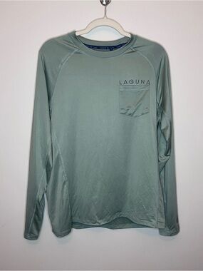Laguna B Men's Long-Sleeve Performance Shirt — Sage Green